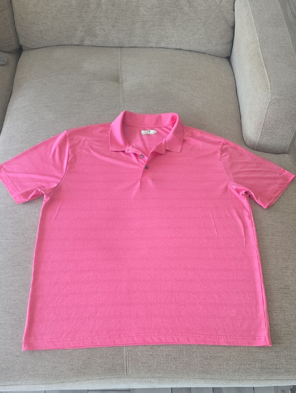 Grand Slam Pink Striped Golf Polo Size Xl